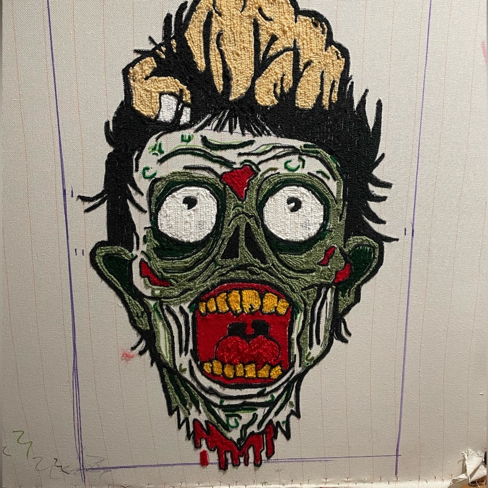 Handmade Zombie Rug - Picture 5 of 6